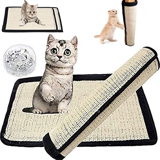 Por que escolher um tapete natural para arranhar o chão, tapete de sisal para gatos para o seu gato