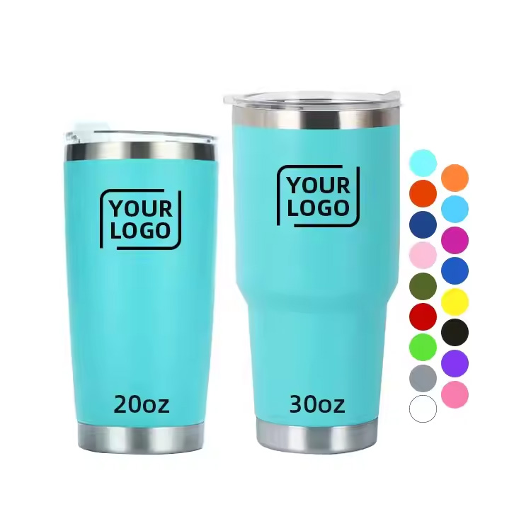 20 onças de 30 onças de parede dupla de parede dupla caneca de café com isolamento