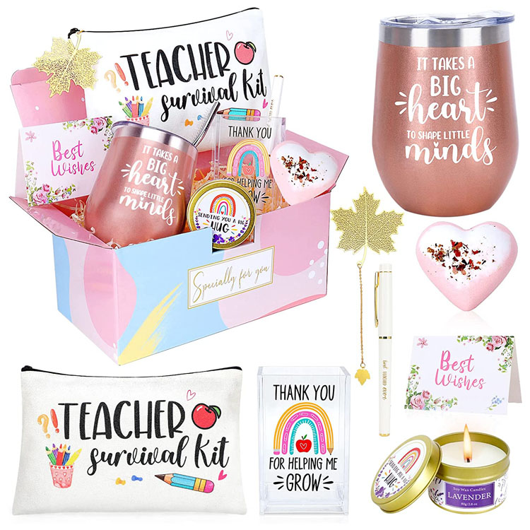 Conjunto de presentes para professoras de Natal de volta às aulas