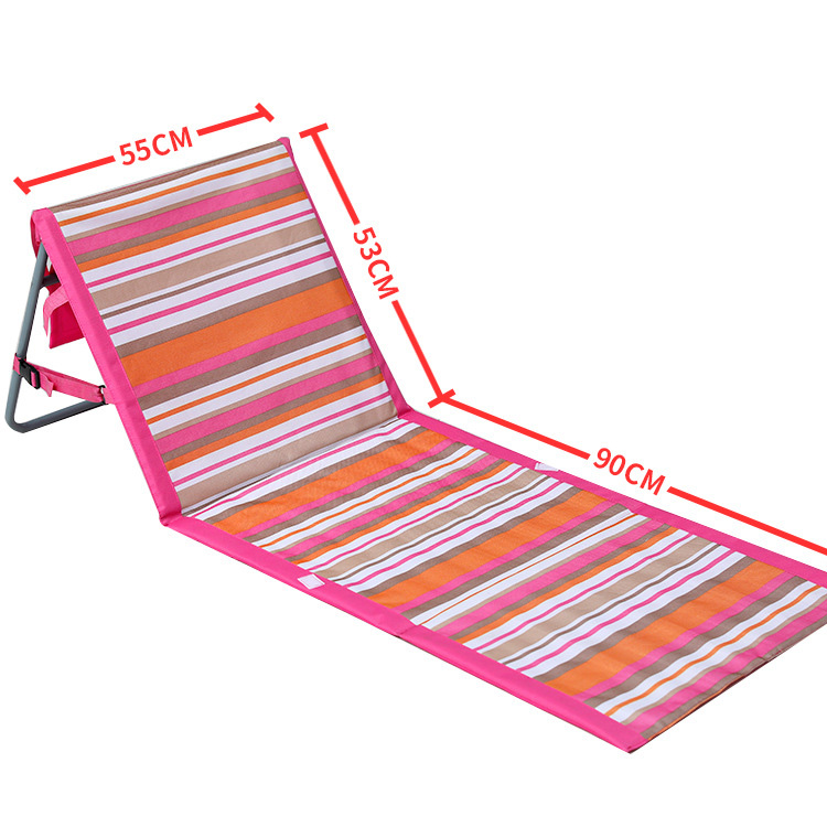 Cadeira de lazer de praia Cadeira dobrável leve com encosto de pesca