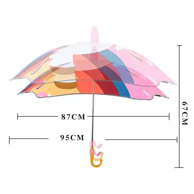 Cartoon Animal Head Reflexive Children's Travel Umbrella