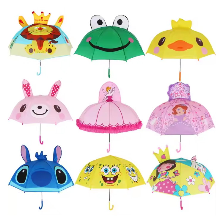 Cartoon Kids Umbrella Open Open Childrella Umbrella Princesa