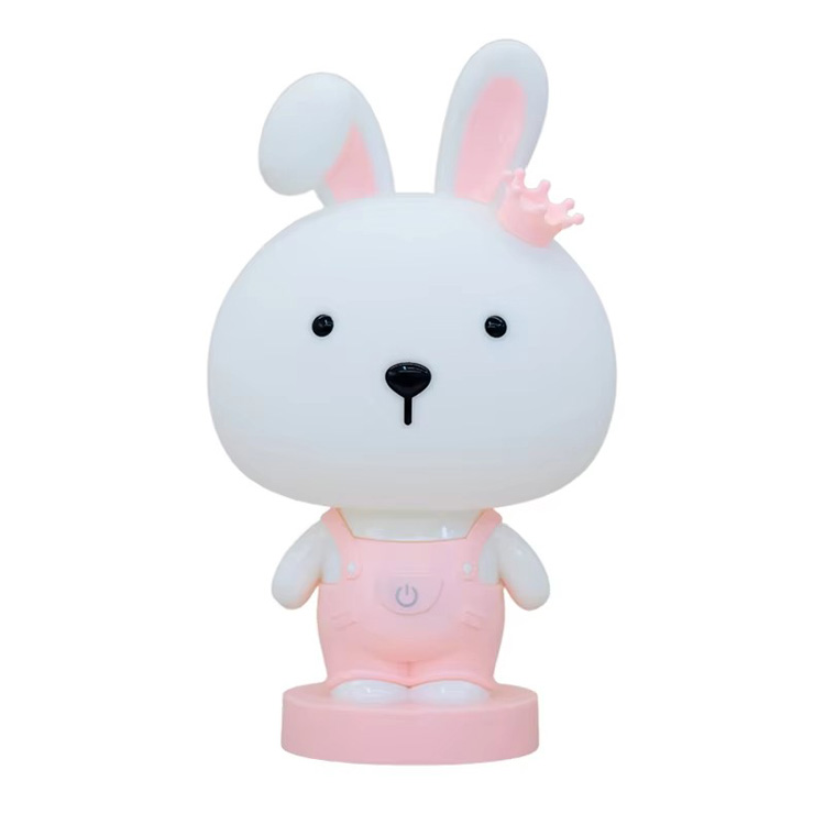 Candeeiro de mesa com toque de luz noturna de desenho animado para presente infantil