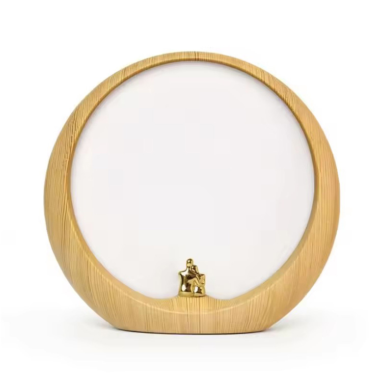 Lâmpada de mesa criativa com atmosfera de luar para quarto