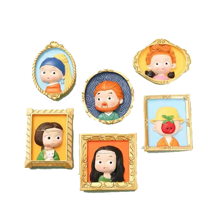 Ímãs de geladeira para presentes presidenciais de cerâmica personalizados fofos