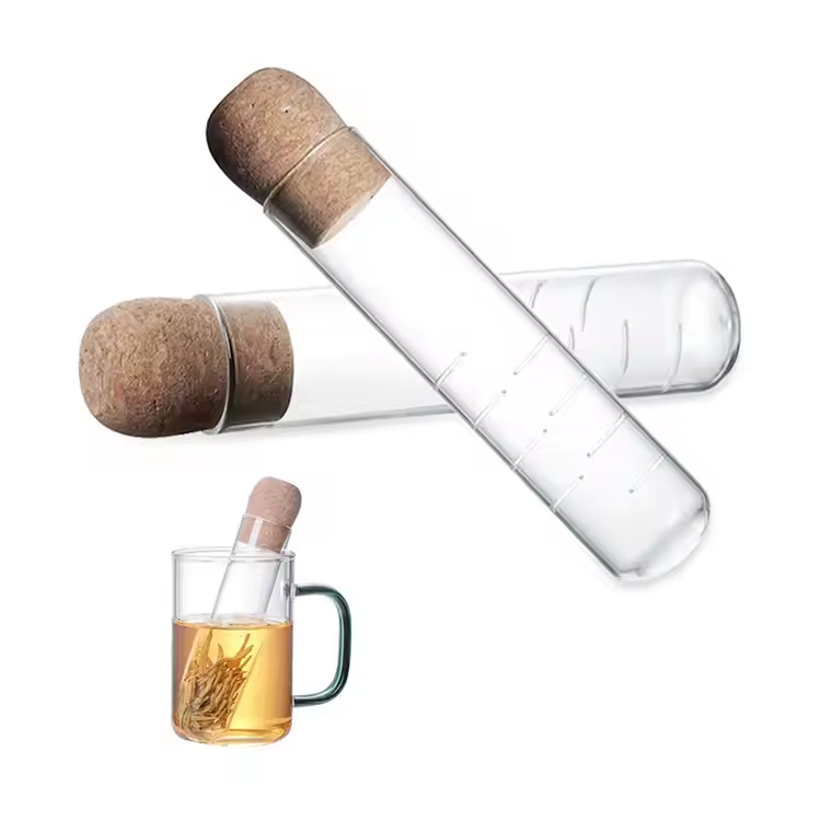 Projeto Formulário do tubo Borossilicate Tea Infuser Filiante