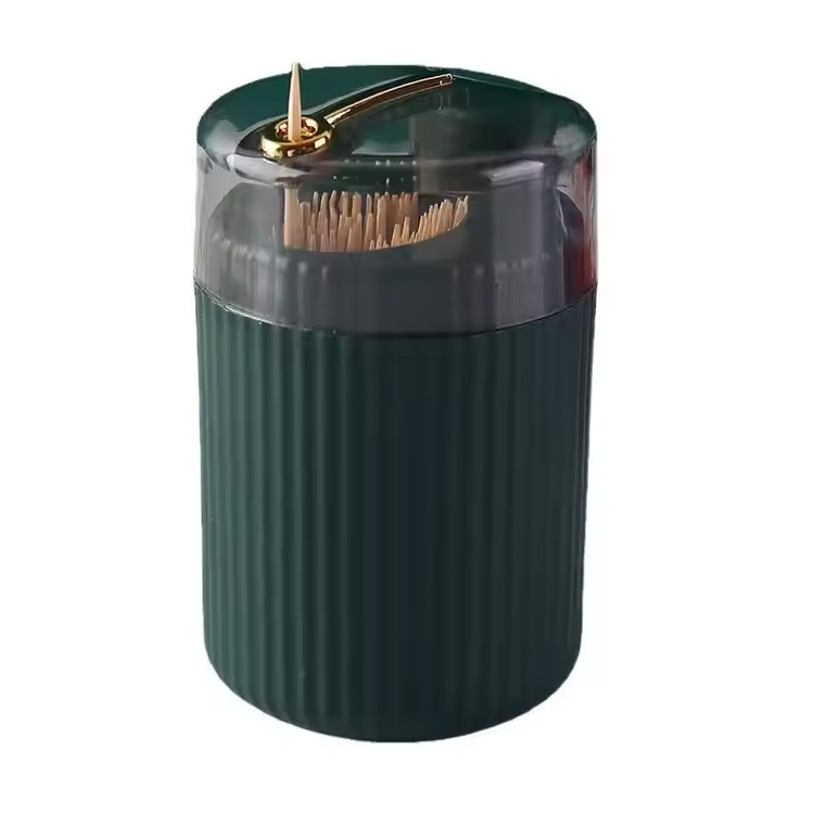 Dispensador de caixa de armazenamento tipo push, porta-palito