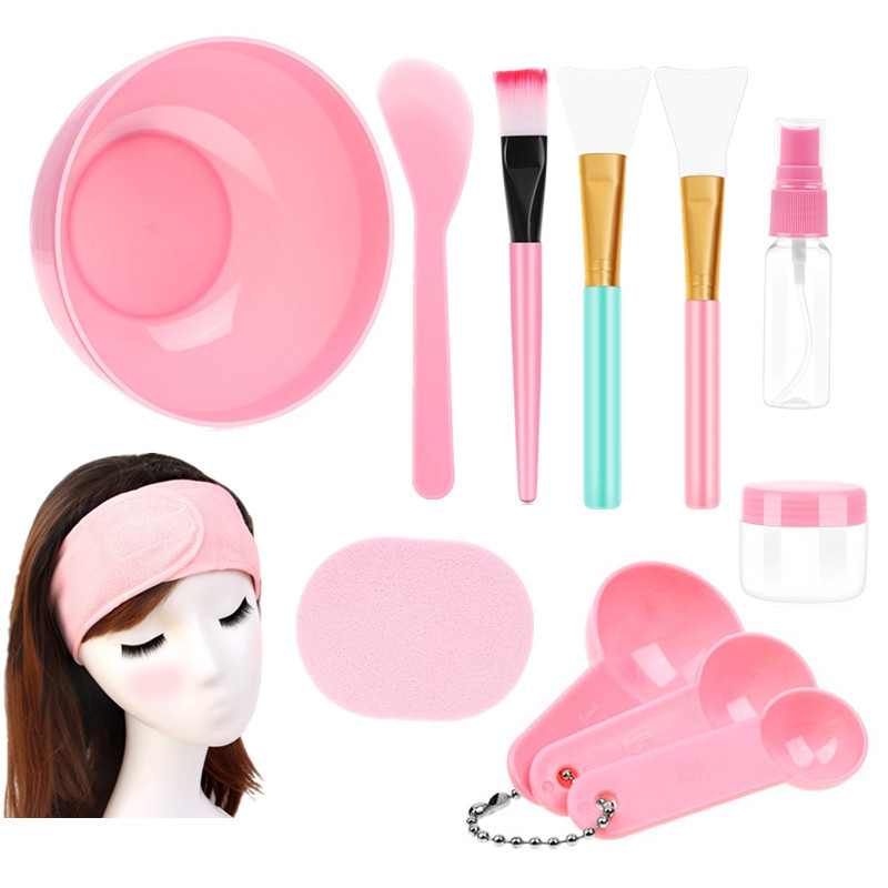Conjunto de ferramentas e tigela de mistura de máscara facial DIY para cuidados faciais