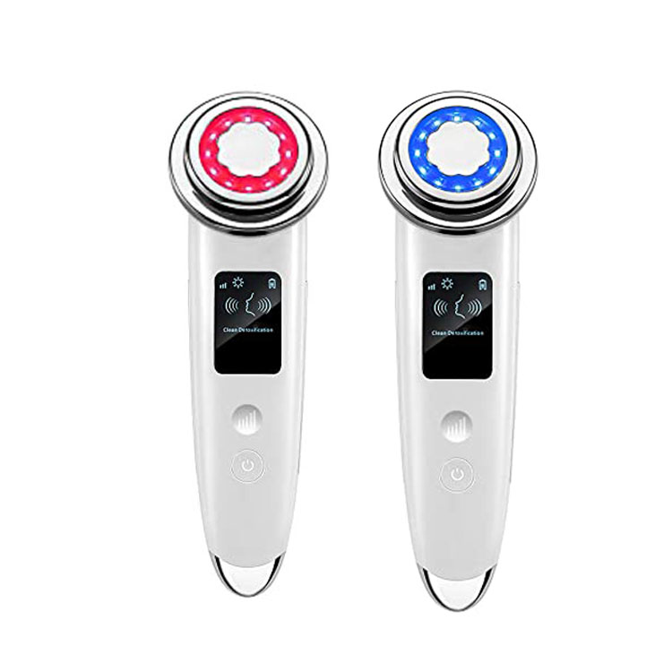 Dispositivo de tratamento de pele para massageador facial EMS de vibração elétrica