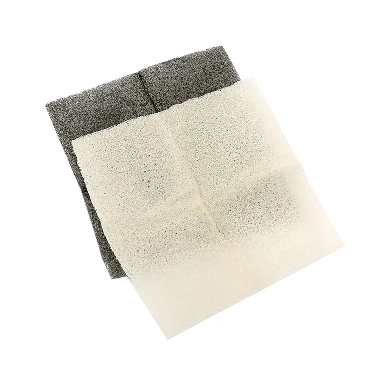 Face Cleansing Konjac Towel Square Konjac Toalha de esponja