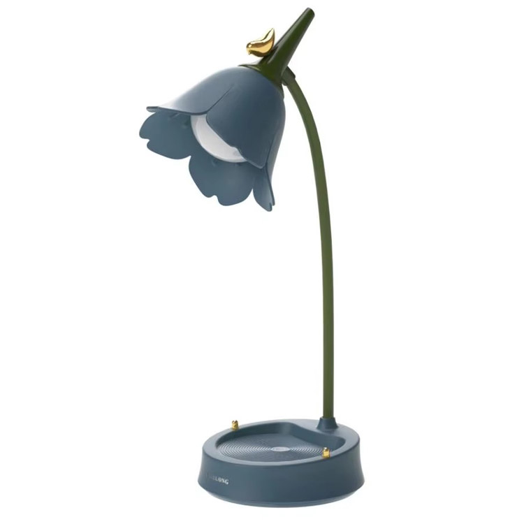 Flor LED Quarto de estudante lâmpada de mesa de toque para leitura