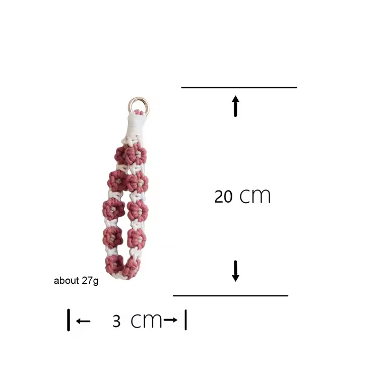 Flores de celular tecidos Bolsa pendente Charm Creative Presente