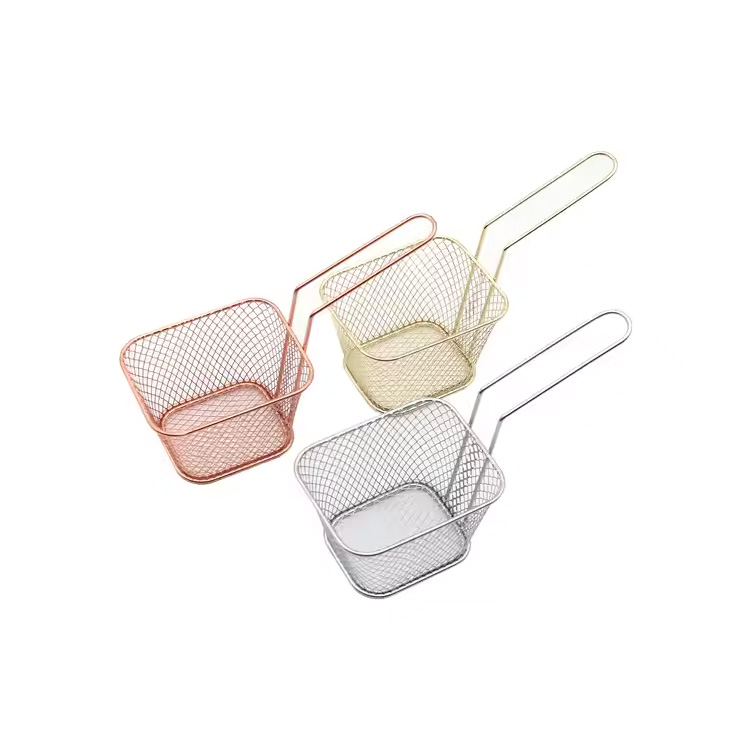 French Fries Chips Basket Stainless Steel Kitchen Acessório