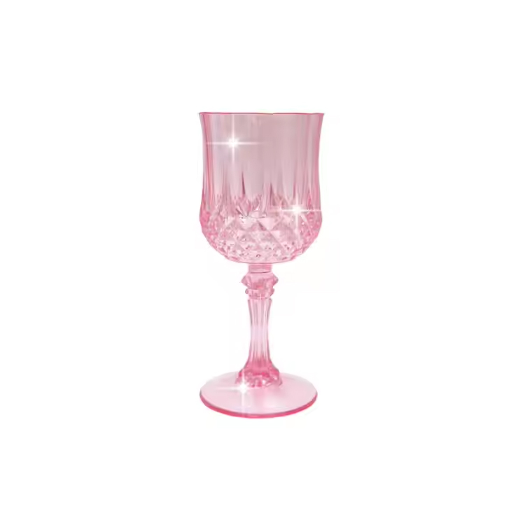 Grand Event Party fornece taçes plásticas vintage rosa