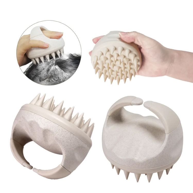 Crescimento do cabelo de limpeza profunda estresse relaxamento pente de couro cabeludo