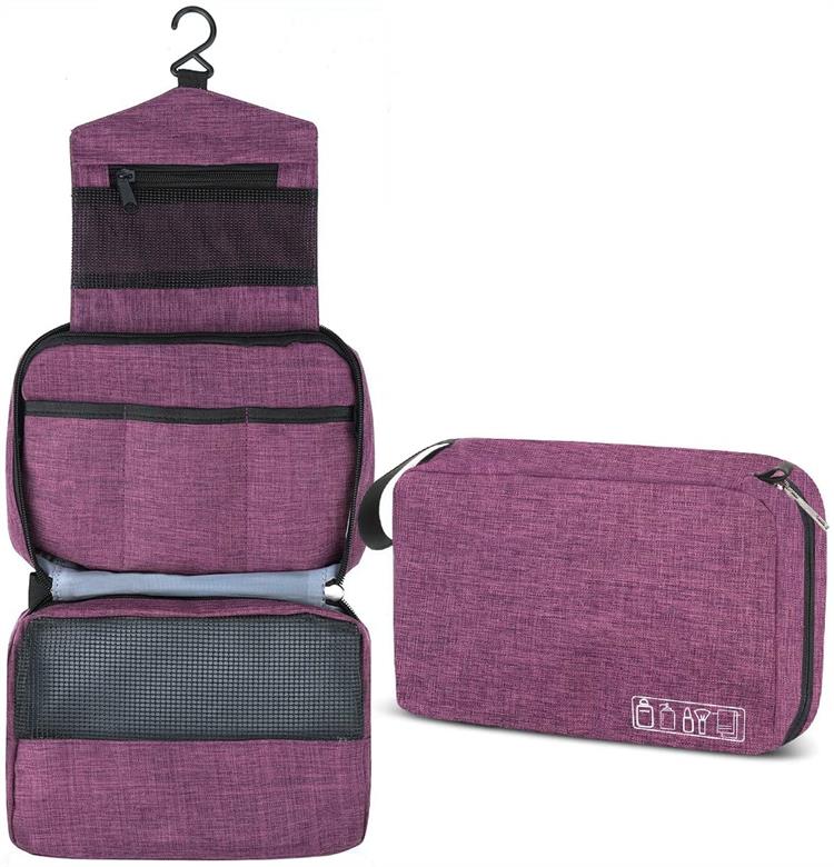 Bolsa de higiene pessoal para viagem suspensa organizador de maquiagem cosmética
