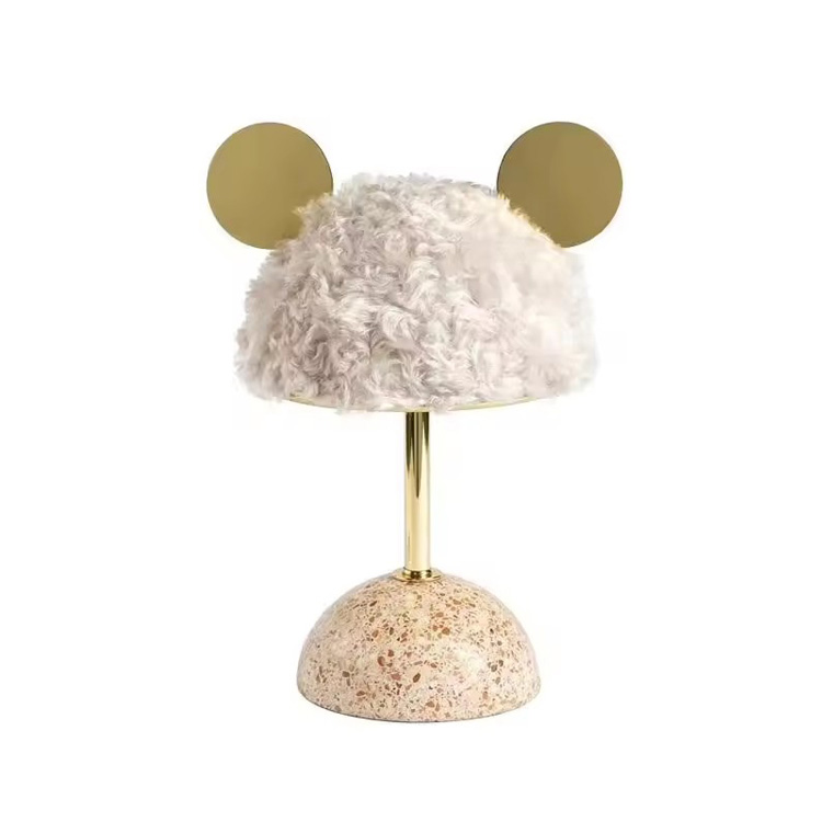 Linda lâmpada de mesa criativa para decoração de casa regulável para meninas