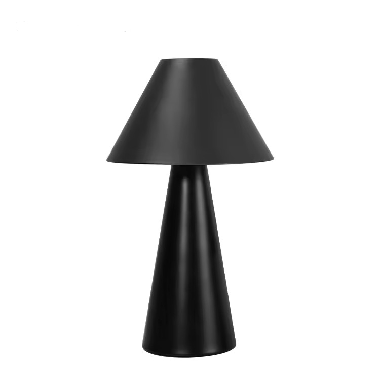 Candeeiro de mesa cogumelo LED recarregável sem fio de ferro metálico