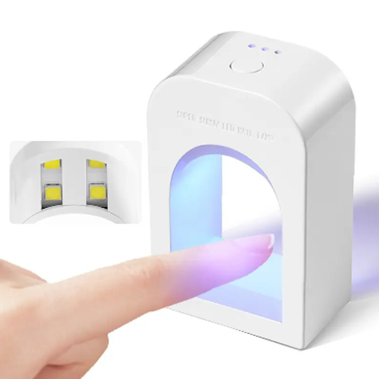 Mini portas de unhas terapia de terapia colada de cola de panificação Lâmpada