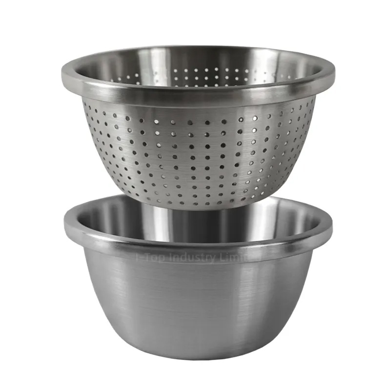 Mistura de tigela de mistura funções multiuso da colander