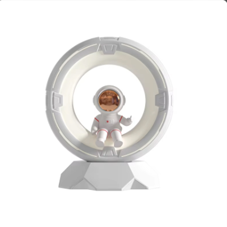 Lâmpada de mesa decorativa recarregável criativa moderna para astronauta