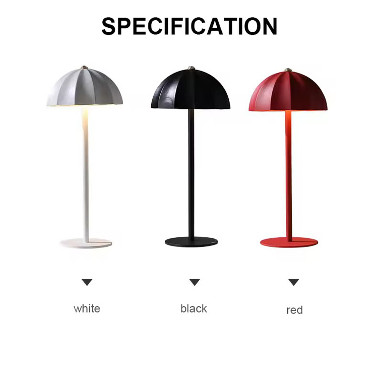 Lâmpada de mesa regulável noturna LED sem fio para decoração moderna