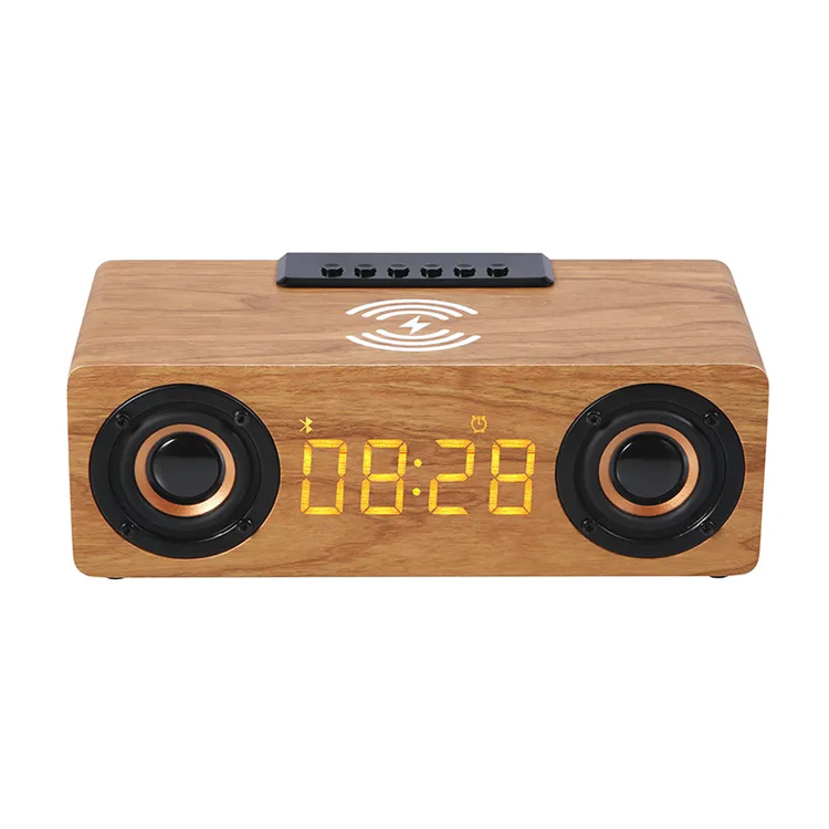 Multifuncional 3 em 1 Charamento sem fio digital Relógio Bluetooth