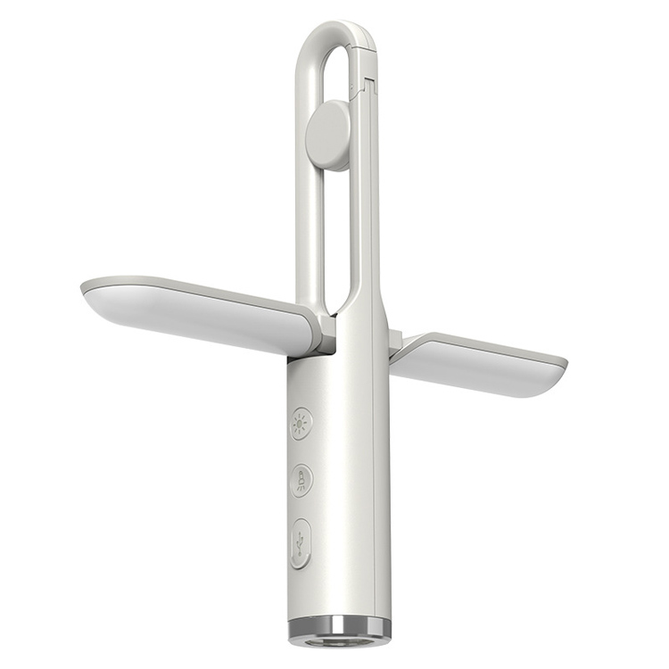 Lâmpada de acampamento impermeável multifuncional USB recarregável