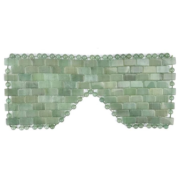 Máscara facial de jade para dormir com pedras naturais