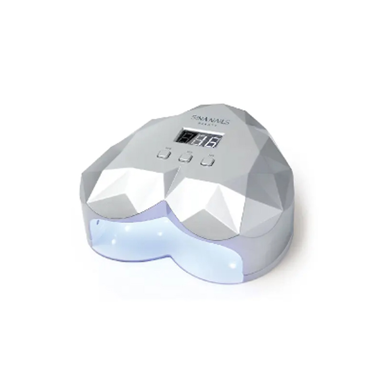 Nova lâmpada de unhas LED de forma de luz branca e prata inteligente
