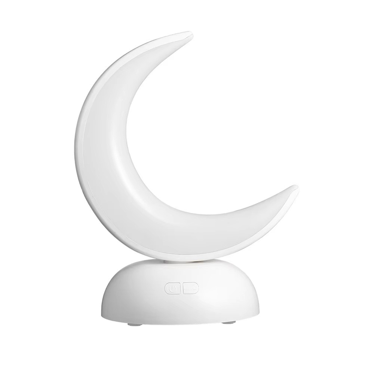 Luz noturna LED candeeiro de mesa lua branco quente de duas cores