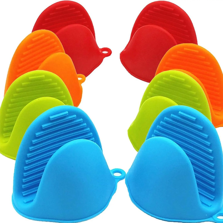Luvas de luvas de cozinha de silicone de forno de microondas não ferro
