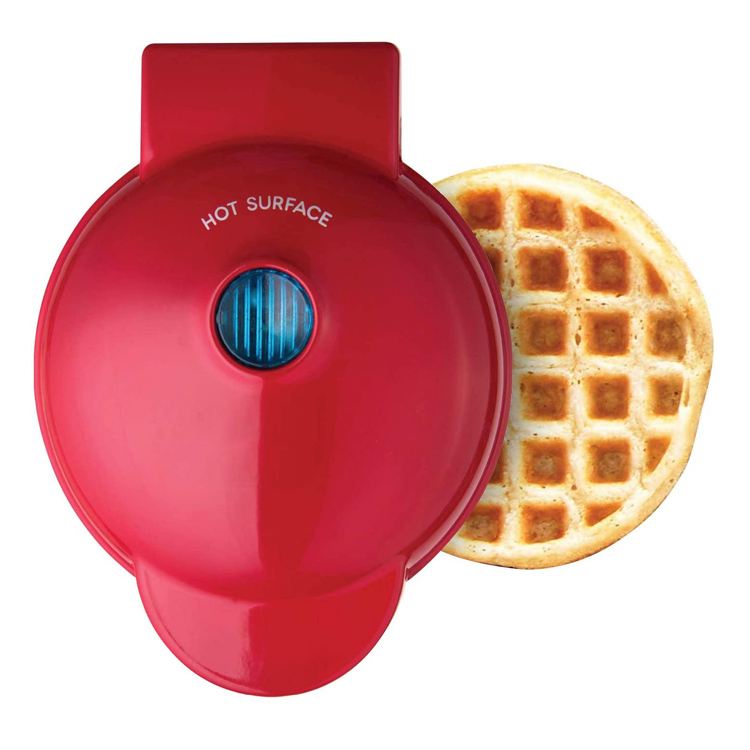 Fabricante de mini waffles de aço inoxidável antiaderente fácil de limpar