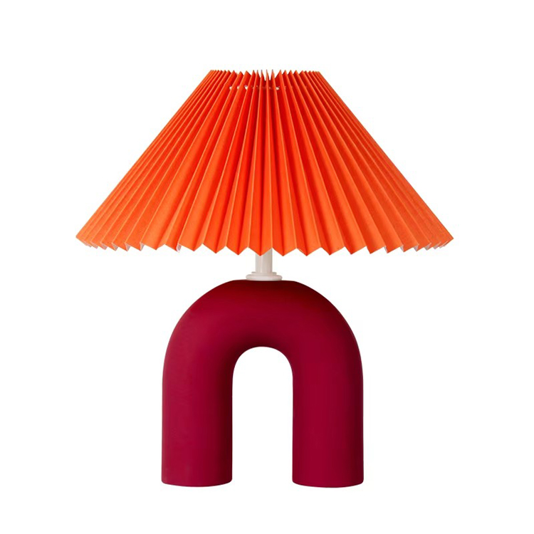 Candeeiro de mesa de cerâmica de cabeceira para quarto do Norte da Europa