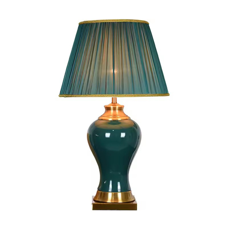 Candeeiro de mesa moderno de cabeceira de cerâmica de venda quente popular