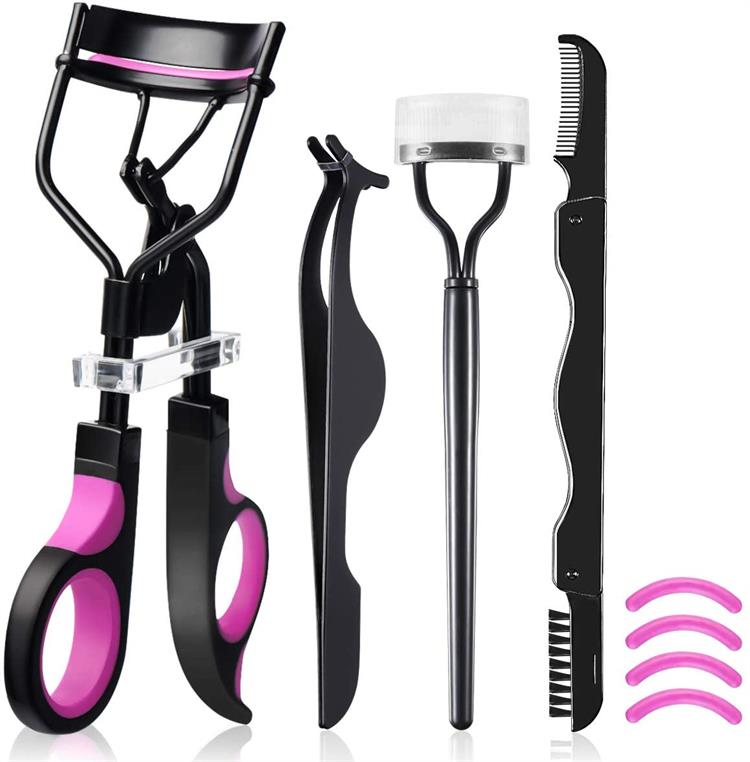 Conjunto de ferramentas de maquiagem portátil Kit de modelador de pestanas