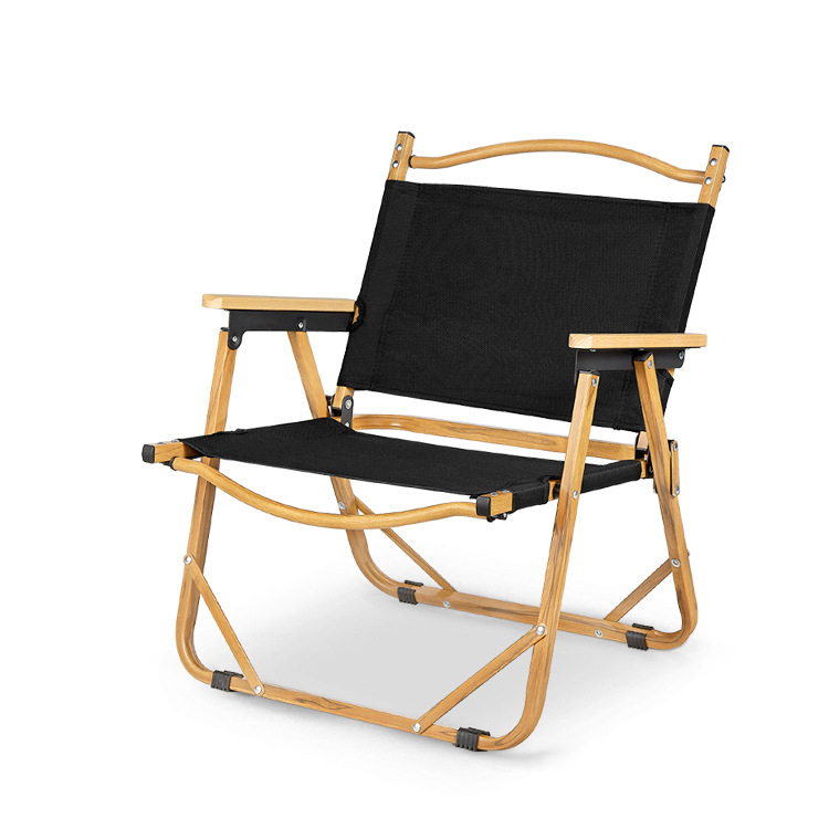 Cadeira de acampamento de praia dobrável para viagem portátil para jantar ao ar livre