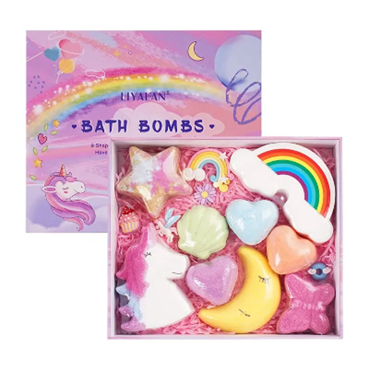 Lutação Privada Luxo Vegan Rainbow Cloud Organic Bath Bomb