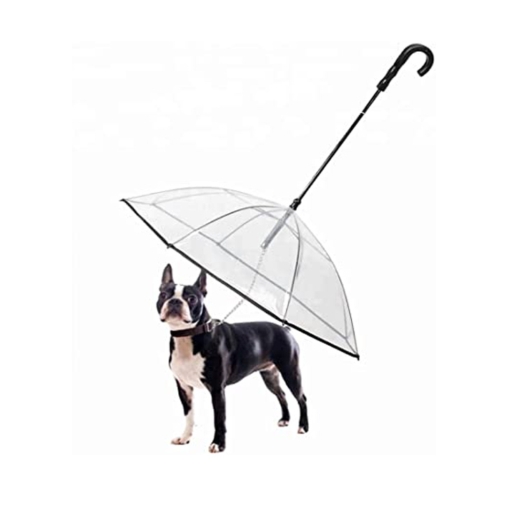 Capa de chuva para cachorros guarda-chuva transparente para cachorros de estimação