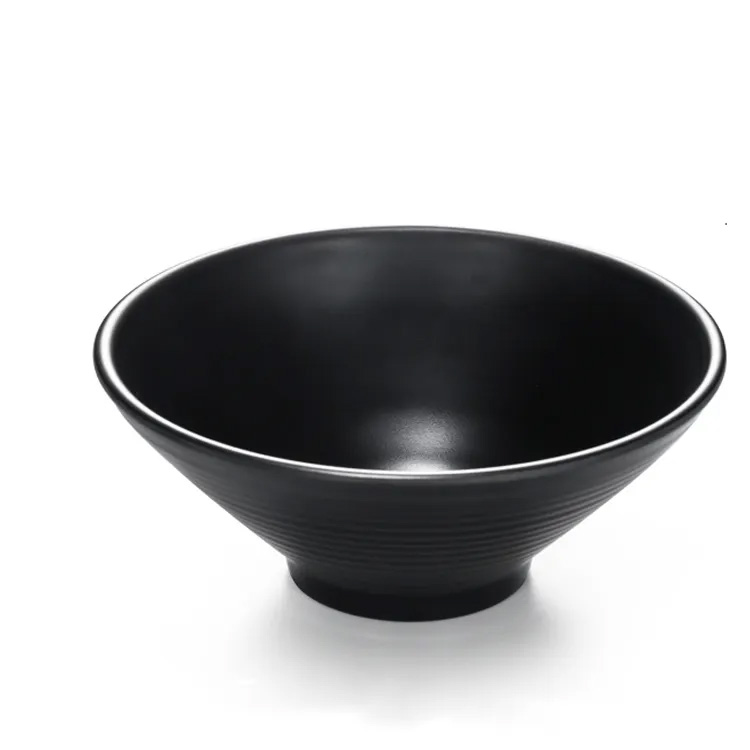 Restaurante A5 de alta qualidade Melamine Black Melamine Ramen Bowl