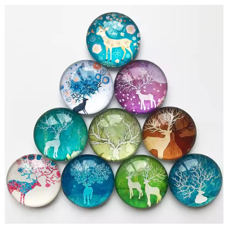 Adesivo de borracha Fairy Deer Art Presente promocional ímã de geladeira