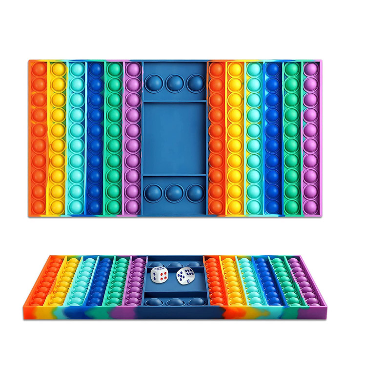 Jogo de tabuleiro de bolhas de silicone brinquedo inquieto