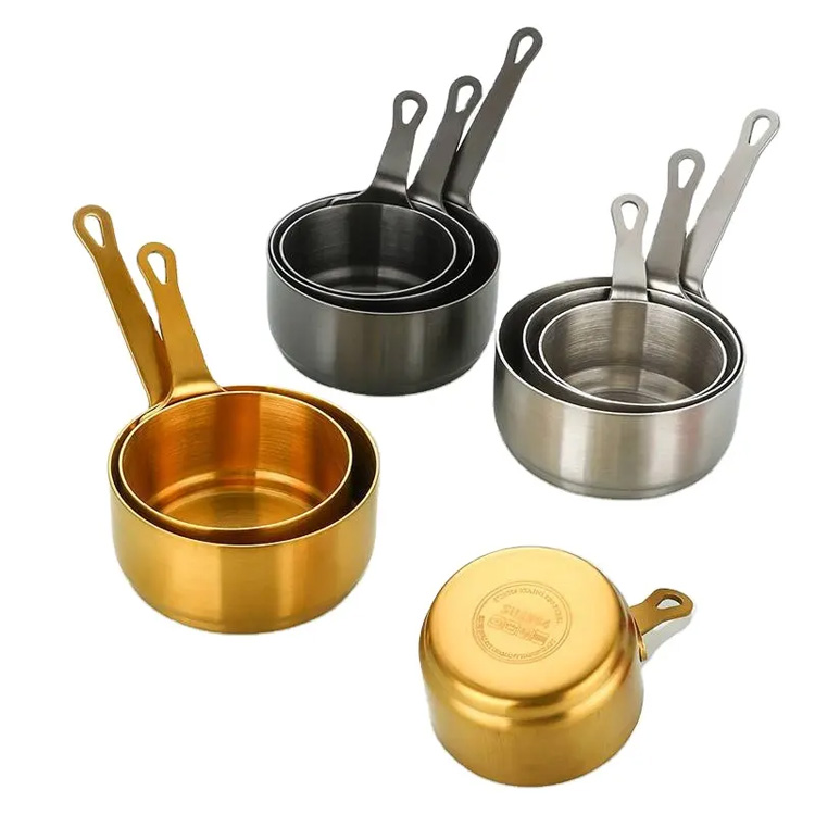 Aço inoxidável 304 molho de molho de metal mini 3pcs molho de xícara de tigela