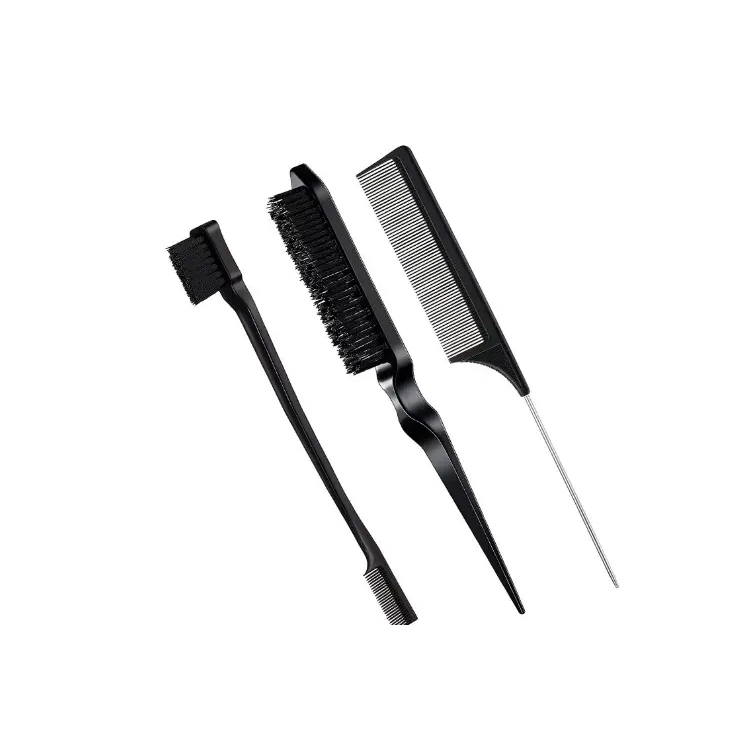 Conjunto de pincel de 3 pcs por atacado pente de cauda de rato dupla face