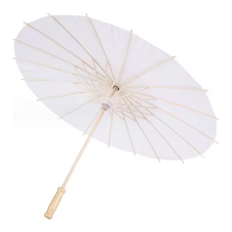 Guarda -chuva de madeira mini guarda -chuvas de papel parasol